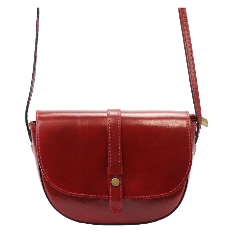 Kožená kabelka Gregorio červená KZ48249 63191199