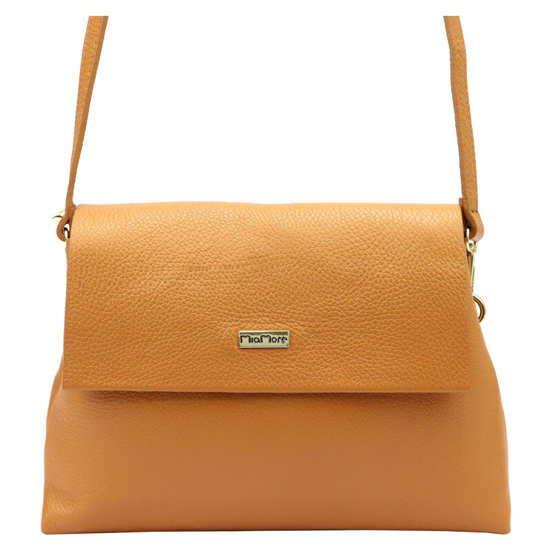 Kožená kabelka MiaMore hnedá KZ48104 62179880