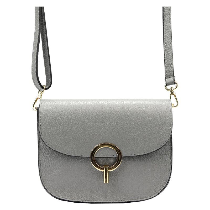 Kožená kabelka Luka sivá KZ48090 62179883