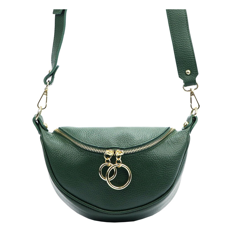 Kožená kabelka Luka petrolejová KZ48083 62179885