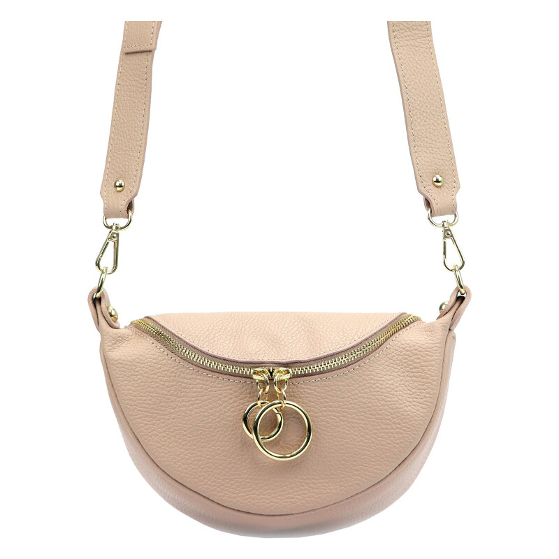 Kožená kabelka Luka ružová KZ45893 62179931