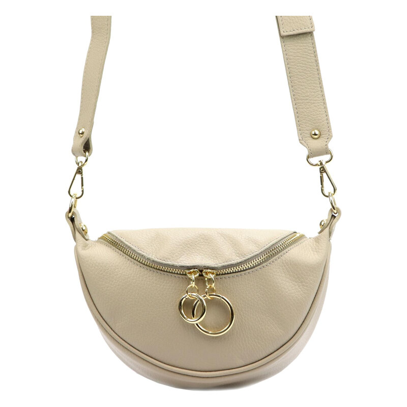 Kožená kabelka Luka béžová KZ45890 62179932