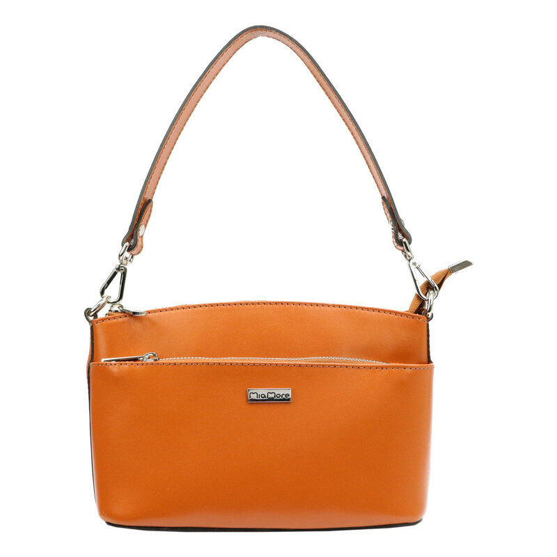 Kožená kabelka MiaMore hnedá KZ2245638 64285529