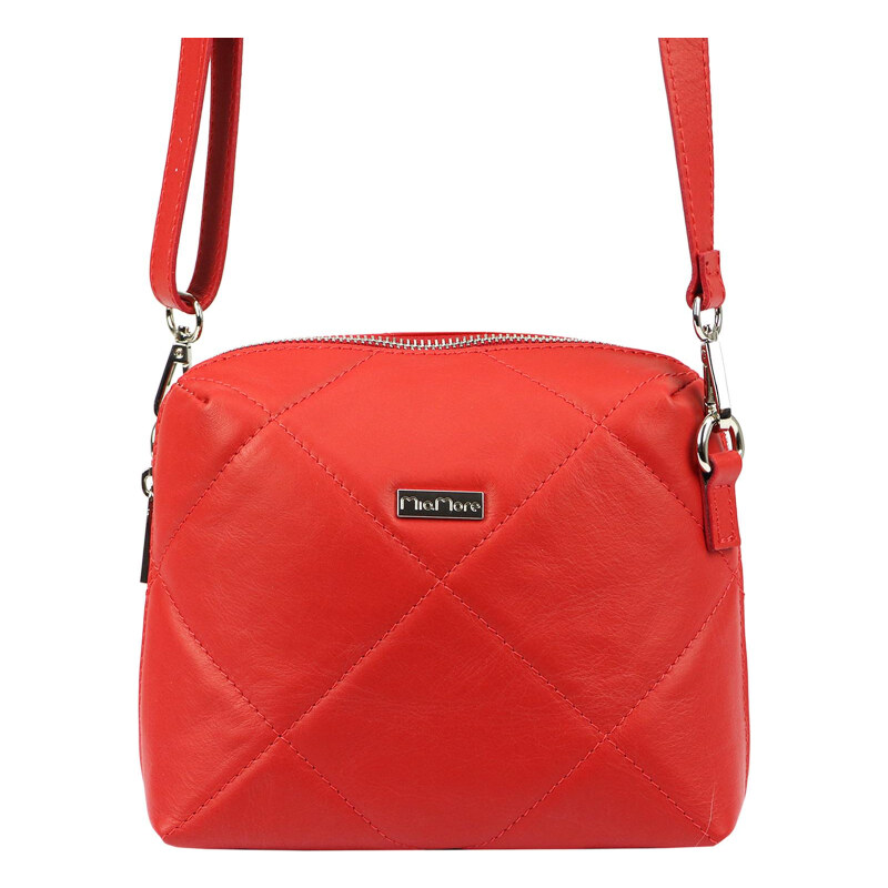 Kožená kabelka MiaMore červená KZ41512 62180085