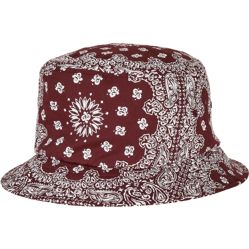 Flexfit Bandana Print Bucket Hat Cherry/White 50563548