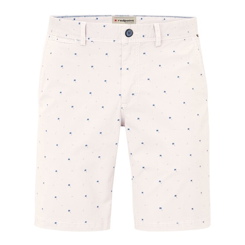 Redpoint Pánske svetlé bermudy s palmičkami RED POINT 52651357