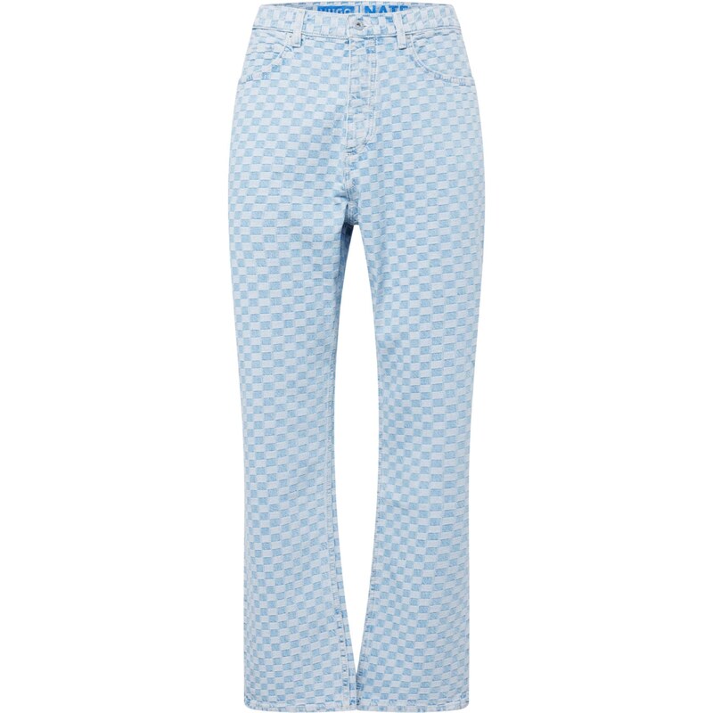 HUGO Džínsy Nate pastelovo modrá 54364569