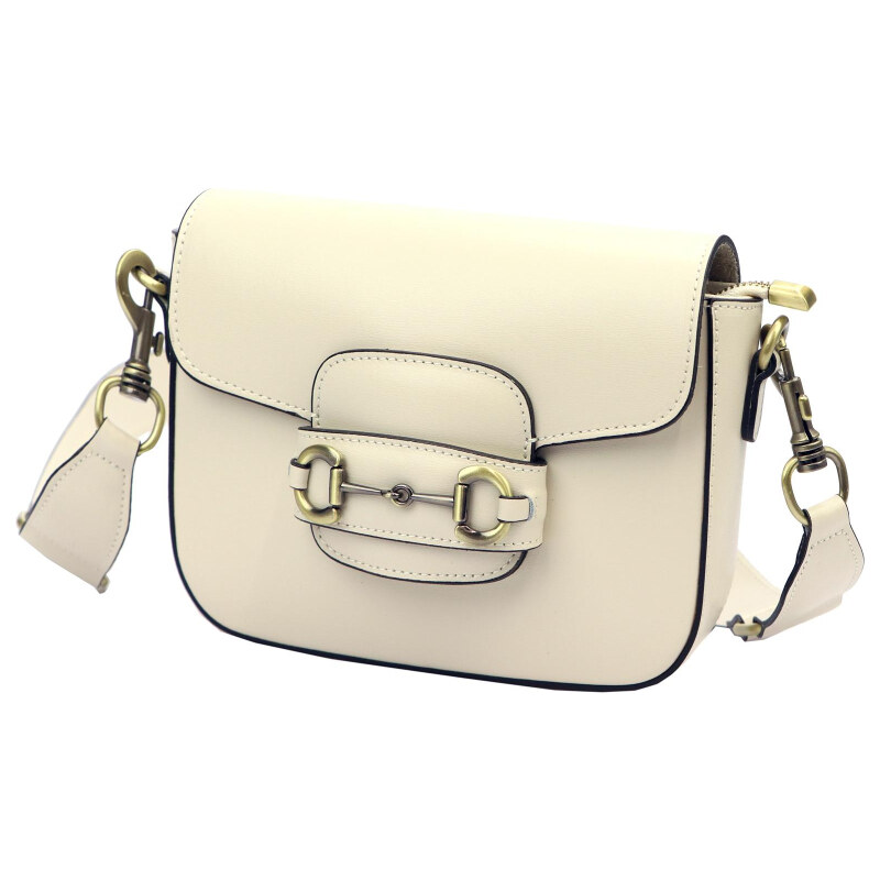 Kožená kabelka Luka béžová KZ53657 62179419