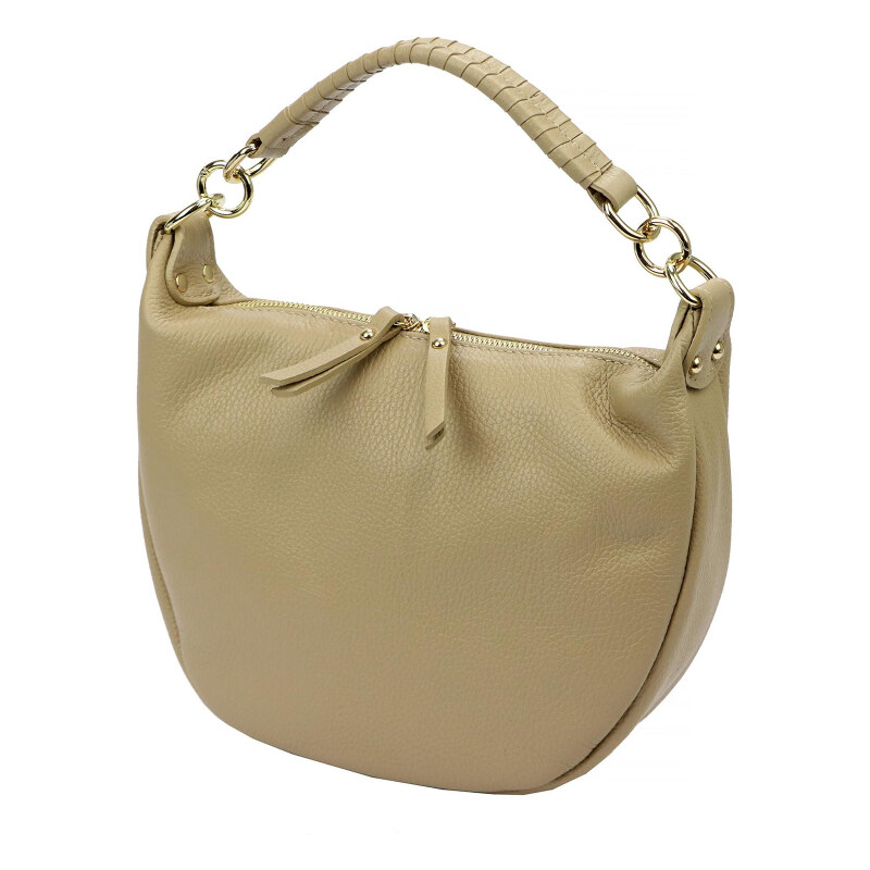 Kožená kabelka Luka béžová KZ53615 62179422