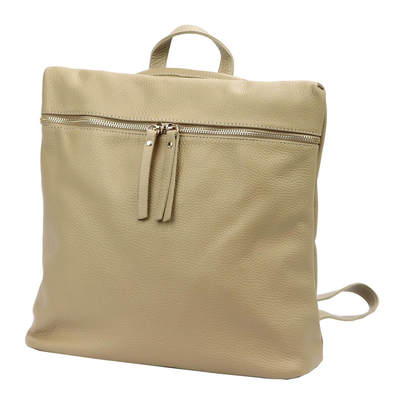 Kožený batoh Luka béžový (KZ53677) 10,5l 62178648