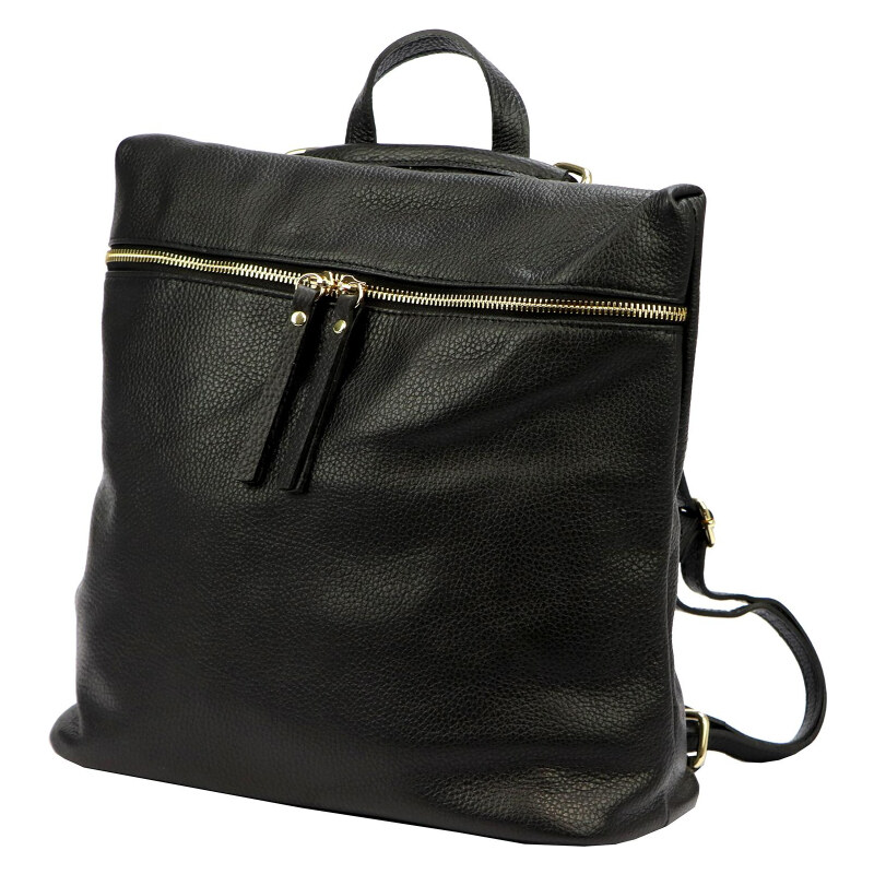 Dámsky kožený batoh Luka čierny (KZ53680) 10,5l 62178645