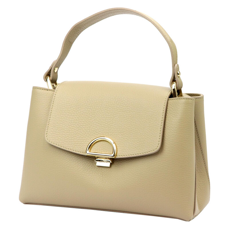 Kožená kabelka Luka béžová KZ53693 63739760