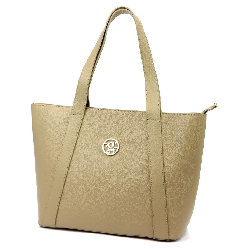 Kožená kabelka Gregorio béžová KZ53607 62179443