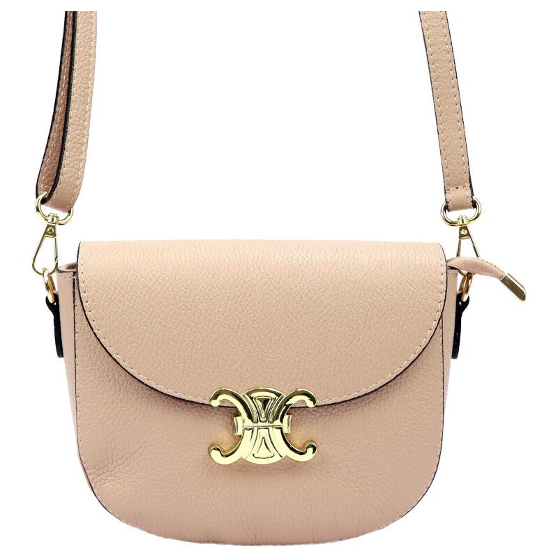 Kožená kabelka Luka ružová KZ51301 62179451