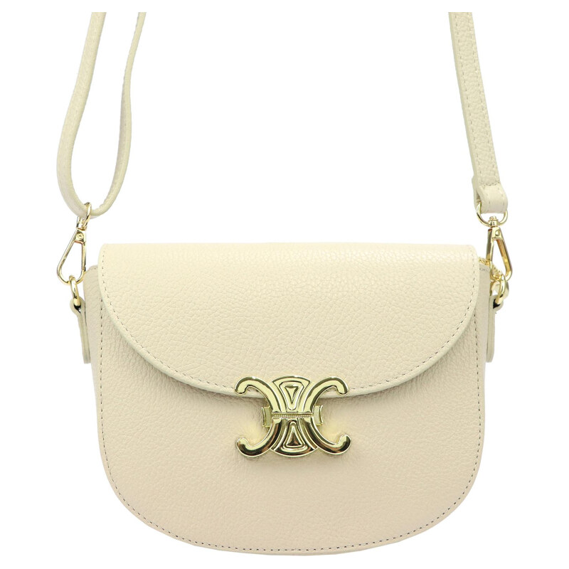 Kožená kabelka Luka béžová KZ50719 65764830