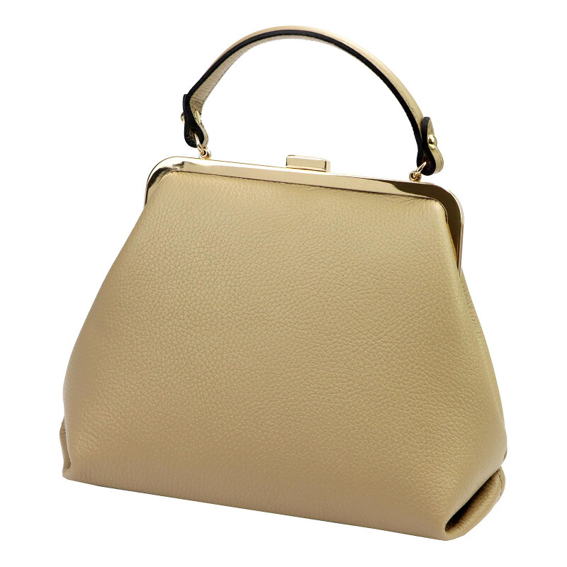 Kožená kabelka Luka béžová KZ53309 62468842