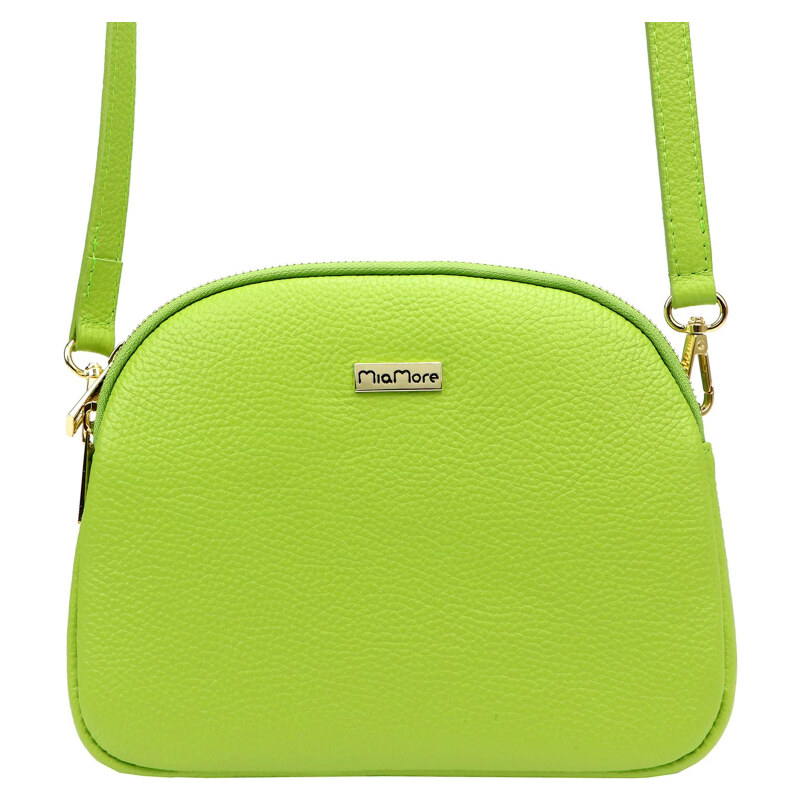 Kožená kabelka MiaMore zelená KZ51798 62179560