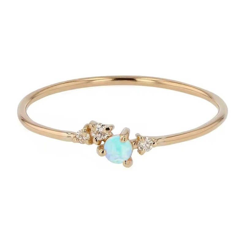 Olivie Strieborný prsteň s opálom GOLD 8809 52700777