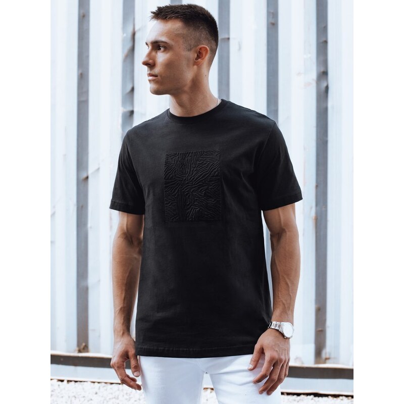 Dstreet Čierne tričko s pútavým popisom 52686895