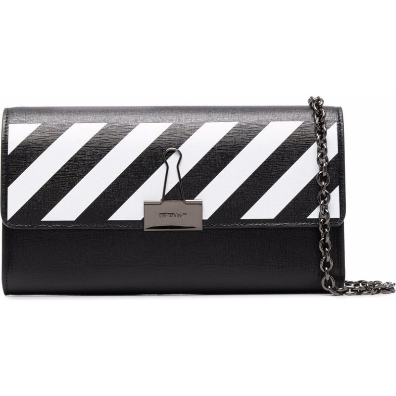 OFF-WHITE Binder Black listová kabelka 52689387