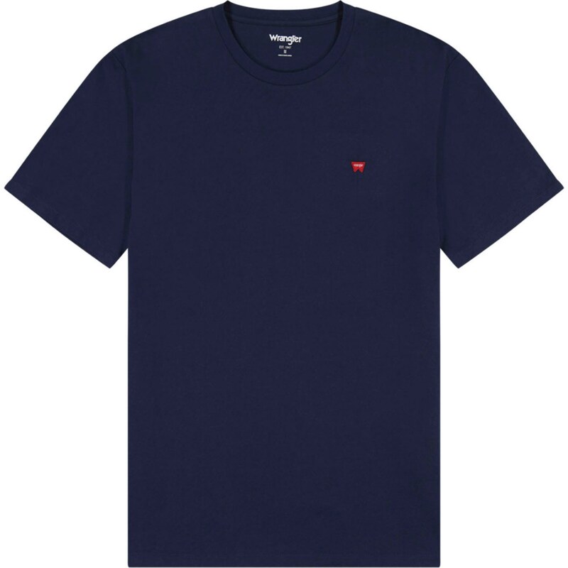 WRANGLER Tričko SIGN OFF TEE námornícka modrá / červená / biela 61257978