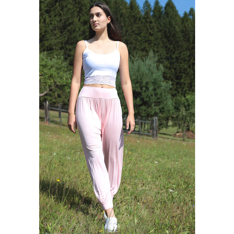 Glara Jednofarebné dámske harémky 52696614