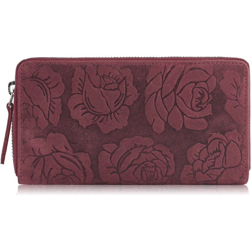 Paolo Peruzzi Dámska kožená peňaženka s kvetmi RFID | ružová T-115-HCH 52696741