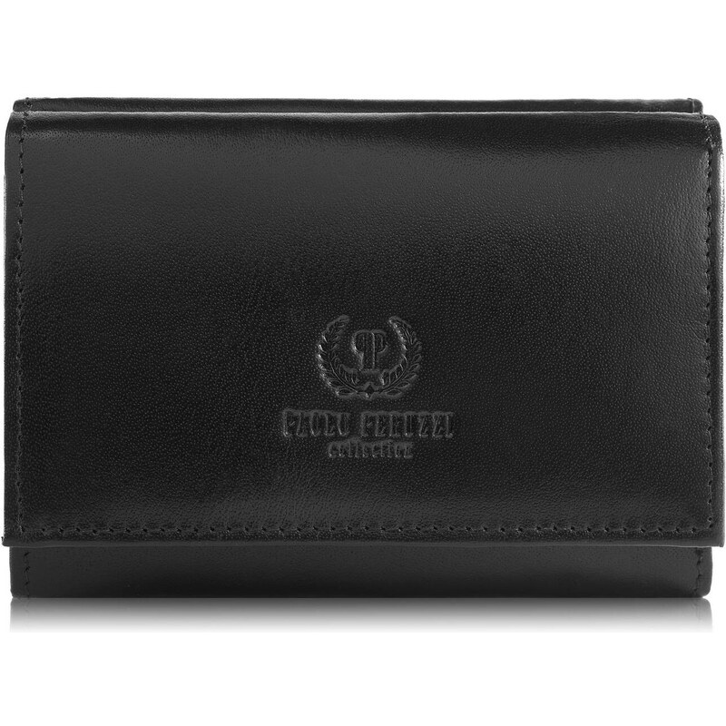 Paolo Peruzzi Dámska kožená peňaženka T-32-BL | čierna T-32-BL 52696746