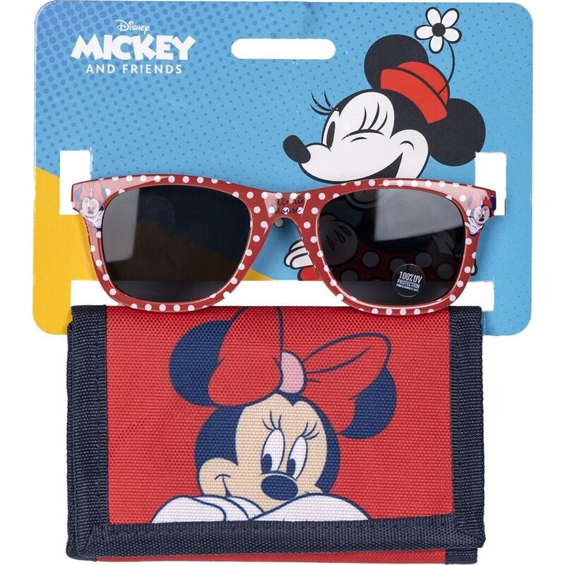 MINNIE MOUSE Set dievčenských slnečných okuliarov a peňaženky Disney 52699071