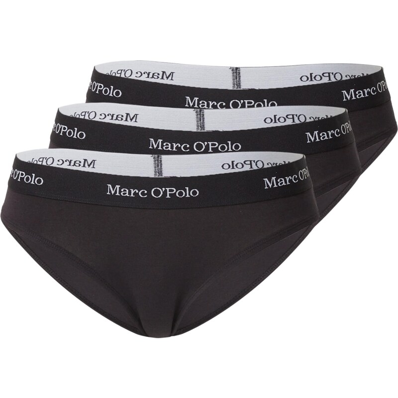 Marc OPolo Nohavičky Essentials čierna / biela 66731227