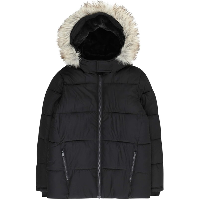 Abercrombie & Fitch Zimná bunda béžová / čierna 67038955