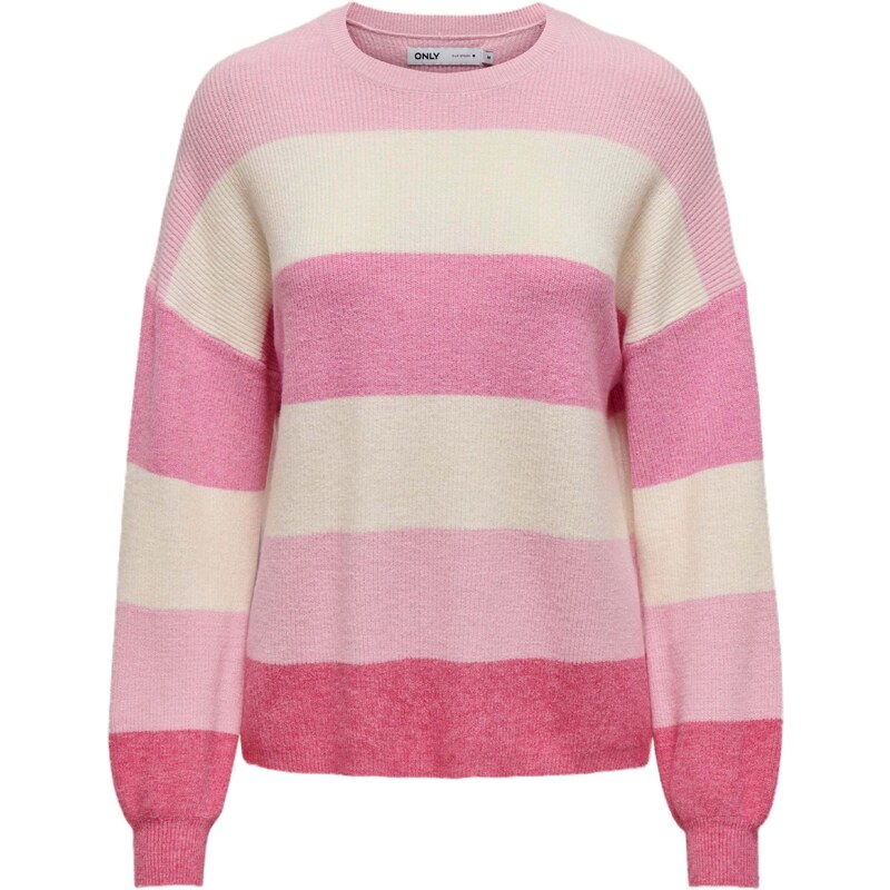 ONLY Sveter ONLAtia svetlobéžová / ružová / eozín 54278060