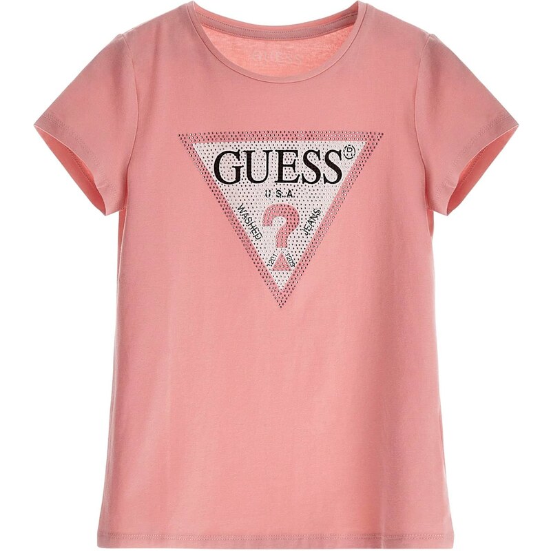 GUESS Tričko ružová / pastelovo ružová / čierna 54079587