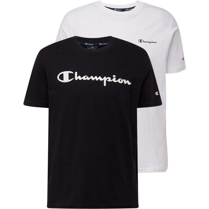 Champion Authentic Athletic Apparel Tričko čierna / biela 52702232