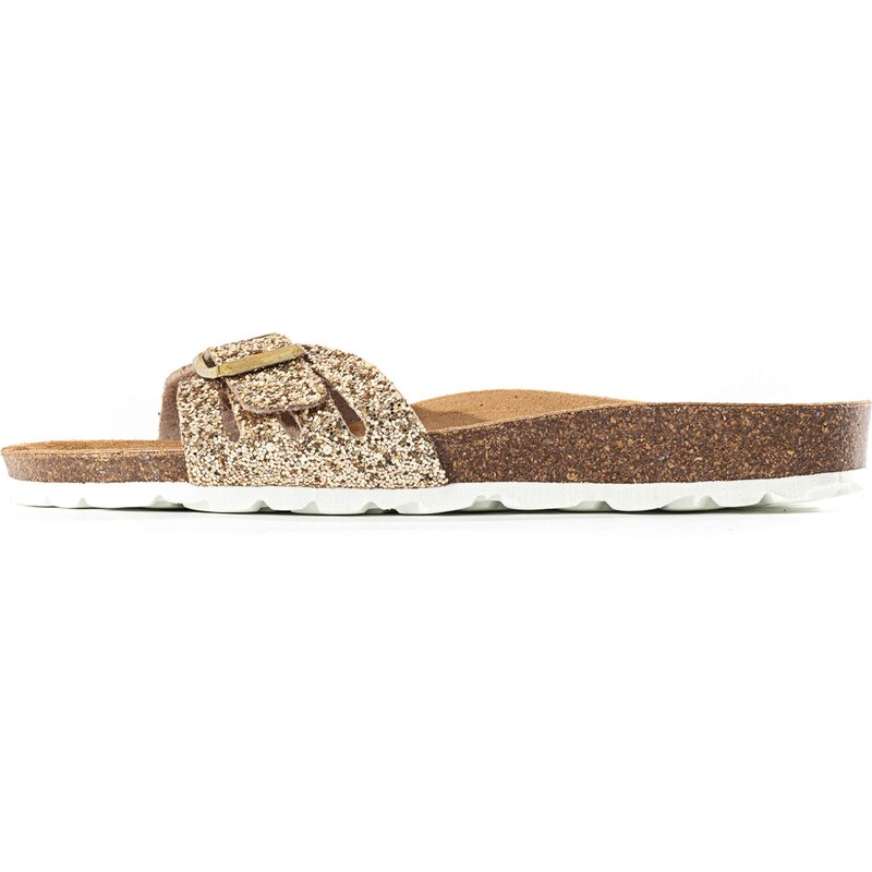 Bayton Šľapky Athena svetlohnedá / zlatá žltá 54302882