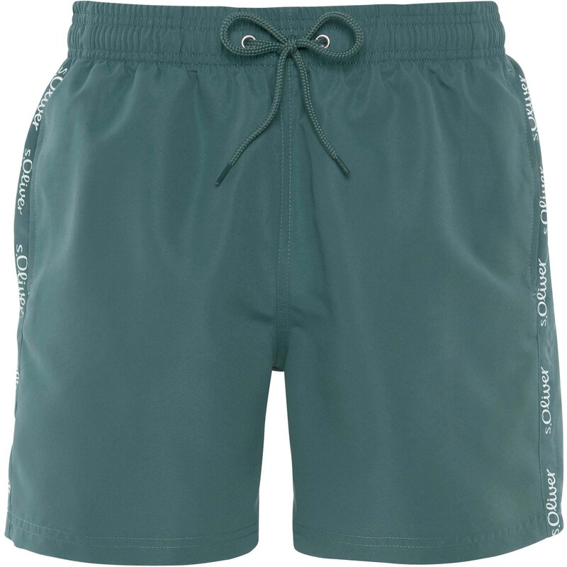 s.Oliver Plavecké šortky Noah smaragdová / biela 54305056