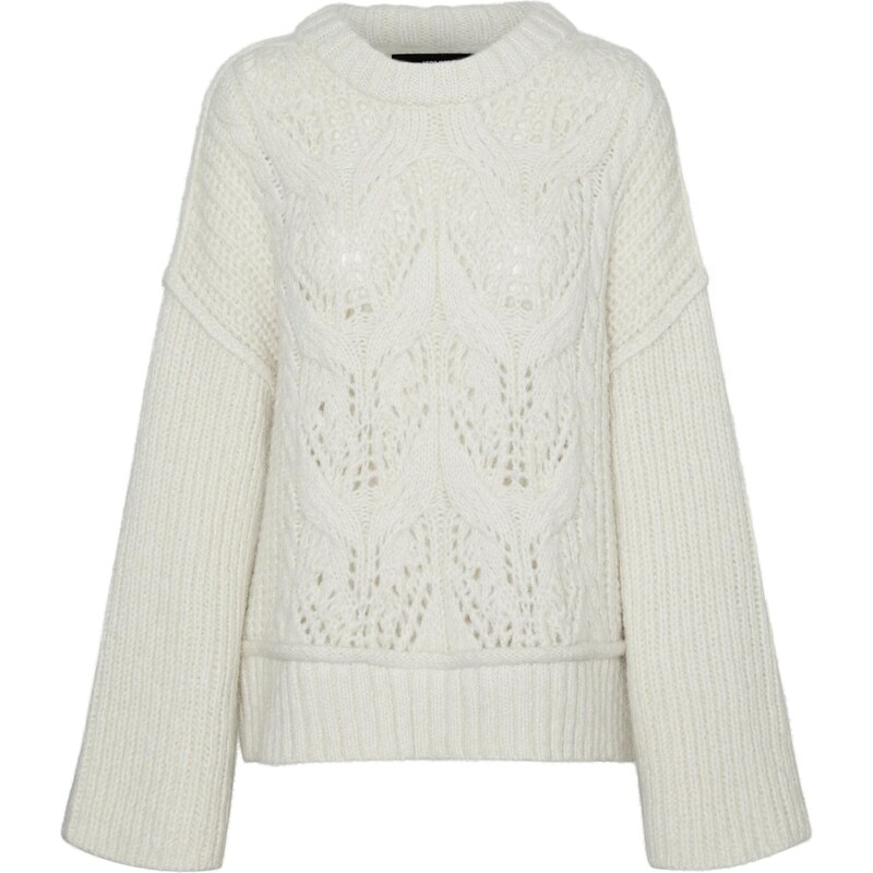 VERO MODA Sveter MORNA biela ako vlna 54260744