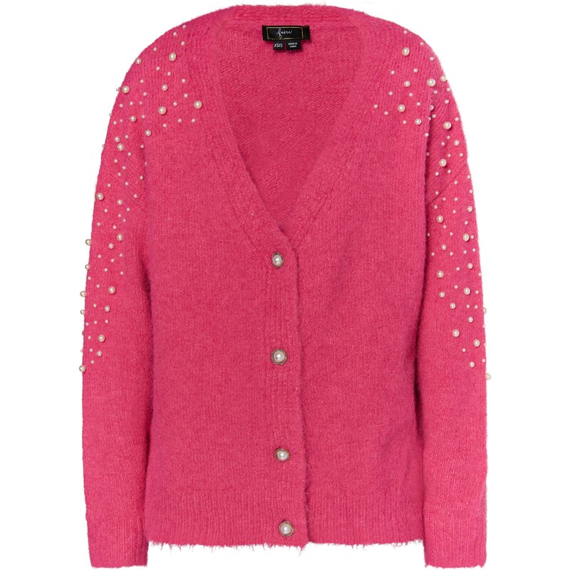 faina Kardigán ružová / perlovo biela 54262032