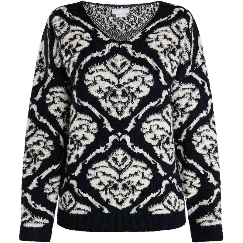 Usha Sveter Sivene čierna / biela 54262034