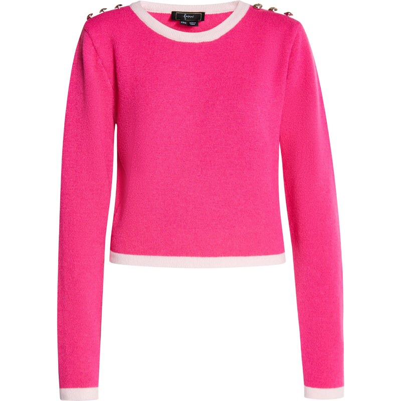 faina Sveter Paino ružová / biela 54262010