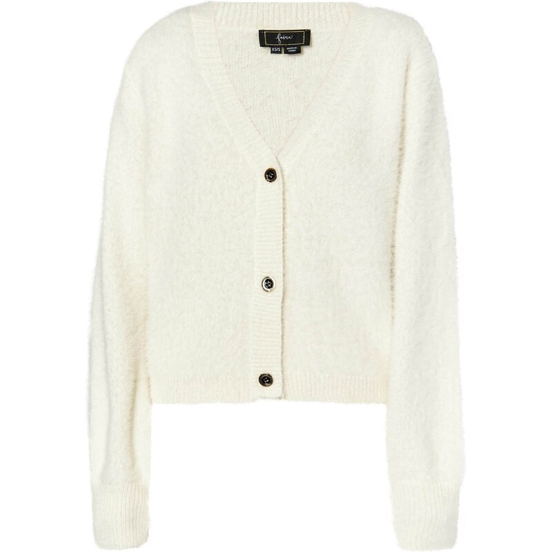 faina Kardigán biela ako vlna 54262105