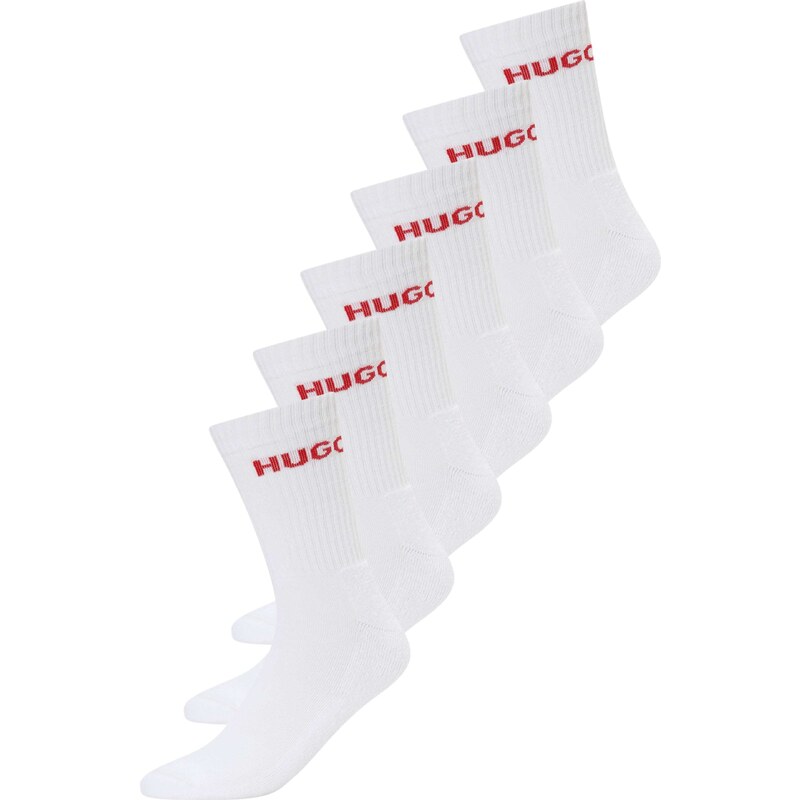 HUGO Ponožky červená / biela 52700910