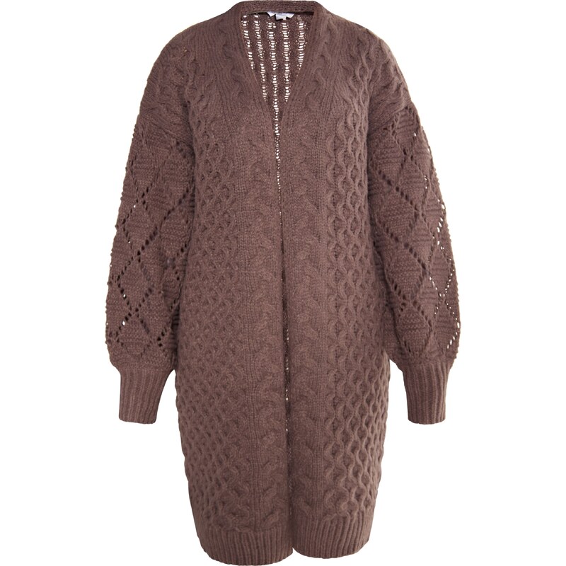 Usha Kardigán Sivene hnedá 54263024