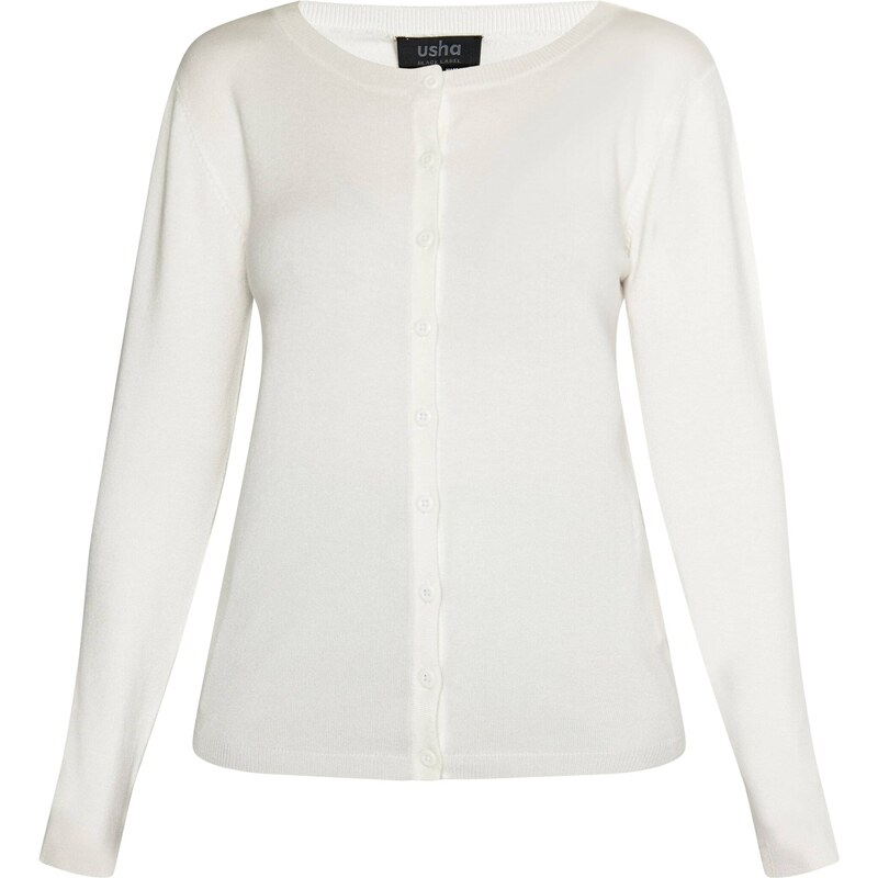 usha BLACK LABEL Kardigán Nowles biela 54263722