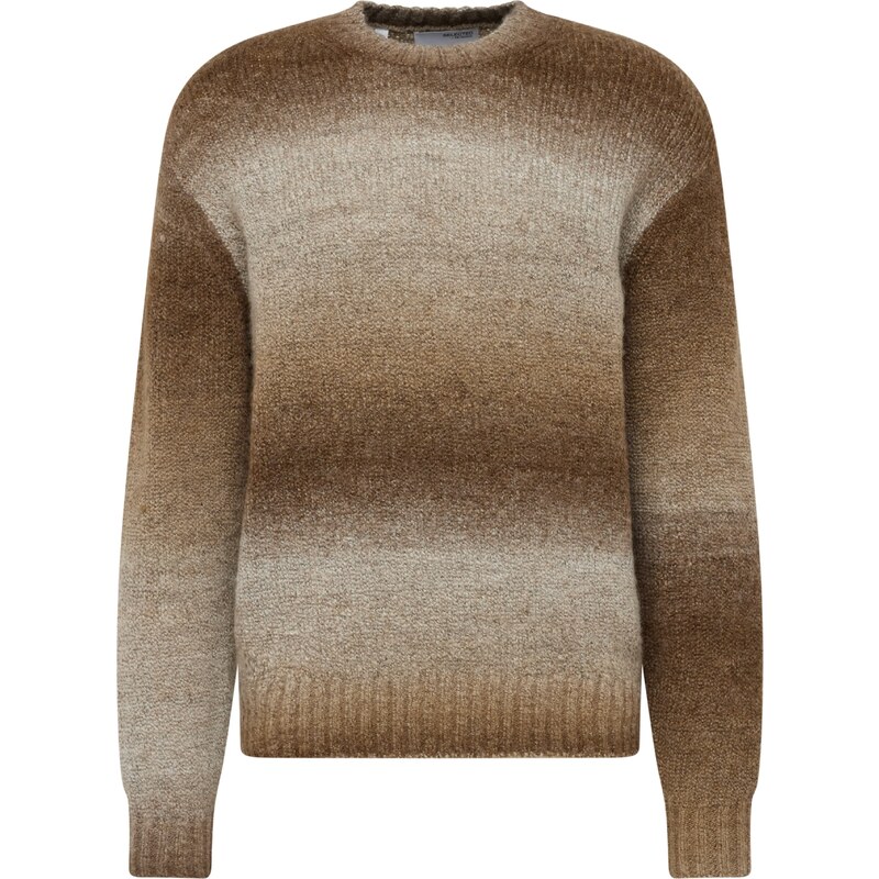 SELECTED Sveter Gaard tmavobéžová / hnedá 65282956