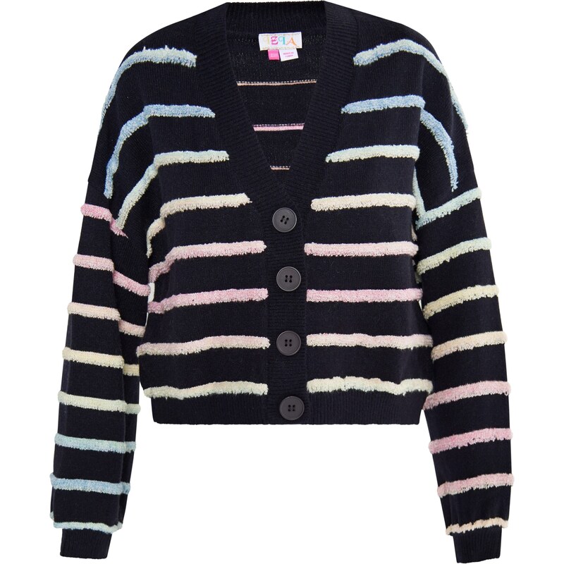 IZIA Kardigán Gaya svetlomodrá / ružová / čierna / biela 54267453