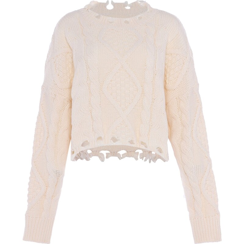 MYMO Sveter biela ako vlna 54264788