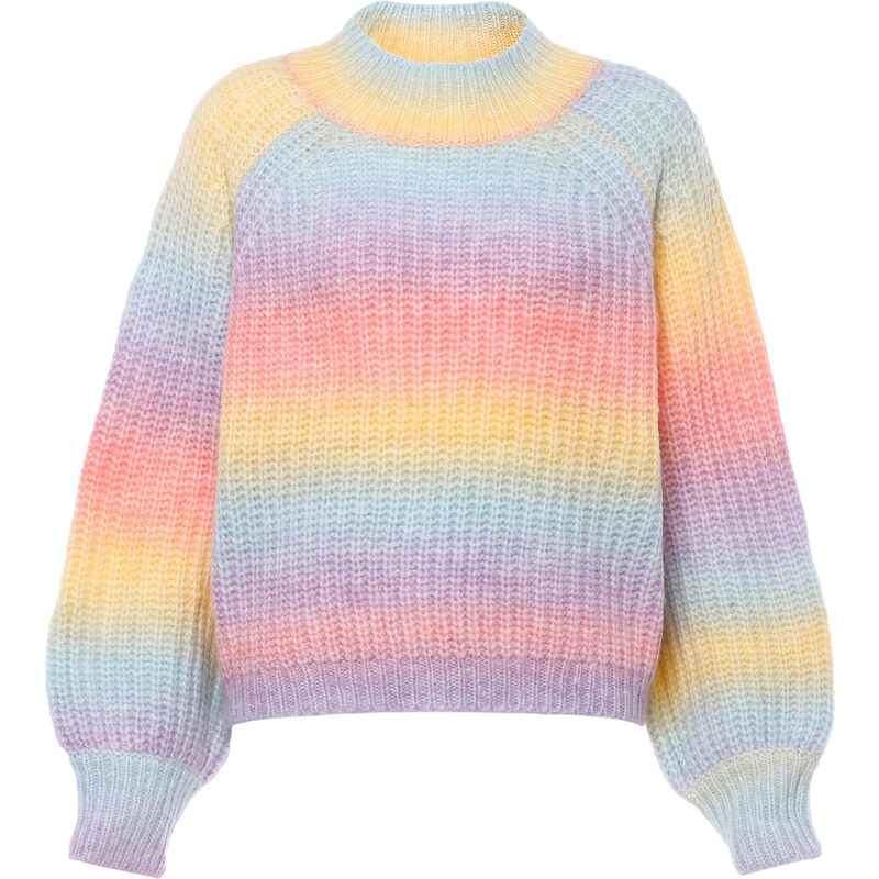 MYMO Sveter tyrkysová / žltá / fialová / ružová 54265146