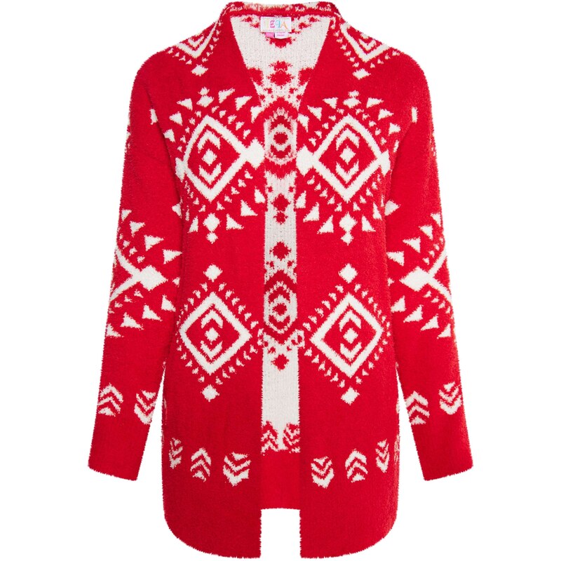 IZIA Kardigán Gaya červená / biela 54268173