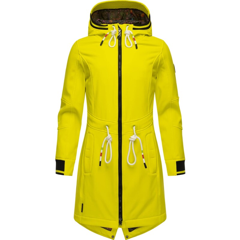 MARIKOO Funkčný kabát Mount Furnica limetová / čierna 54268877